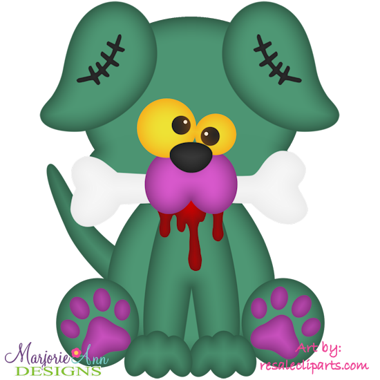 Animal Pals-Zombie Dog Exclusive SVG Cutting Files+Clipart - Click Image to Close